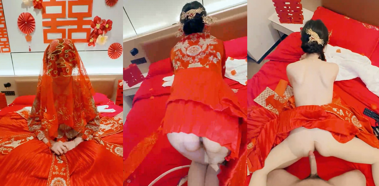 干姐姐新婚之夜最后再给我一次 秀禾服加持下少妇逼疯狂喷水 大力深喉到嗓子深处 排卵期内射!