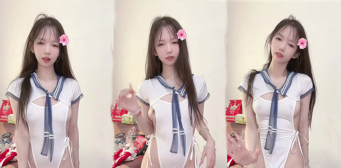 快手妮子没烦恼 超甜美反差十足甜美脸庞与大胆姿态形成强烈反差