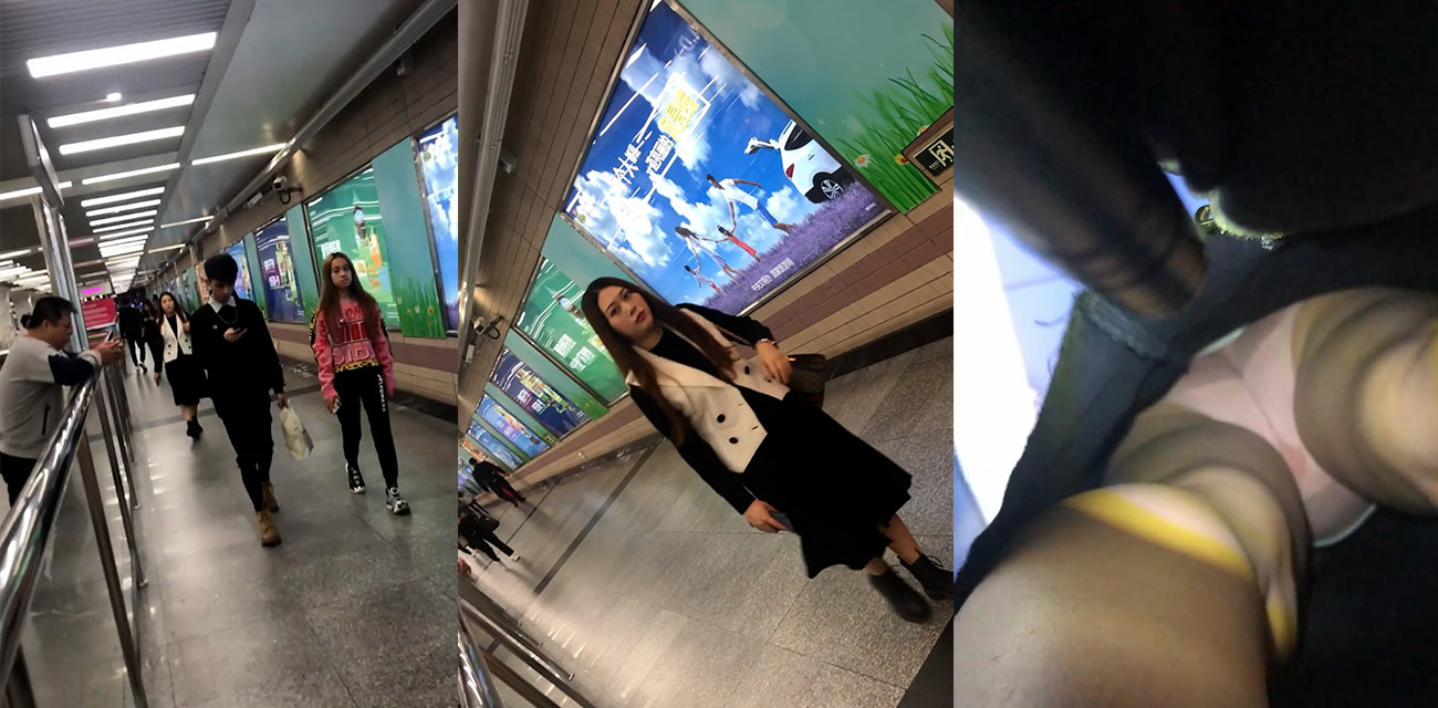 抄底大神小电筒偷拍 一路尾随美女 从地铁站再到商场 全程无尿点 刺激!