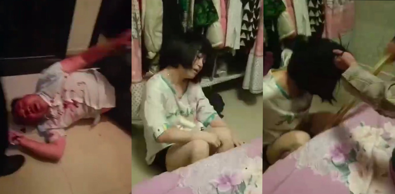 最新流出真实捉奸现场!奸夫淫妇被女方亲戚捉奸在床暴打一顿 淫妇吓傻不敢动!