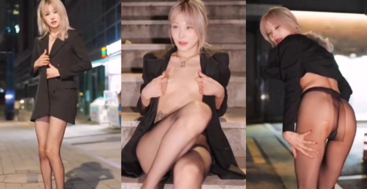 极品大长腿美女模特穿黑丝玩户外露出!不愧是模特般的身材就是足够妖娆迷人!