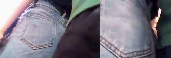 公车小美人,穿着牛仔裤的姑娘被我下体摩擦,很是享受
