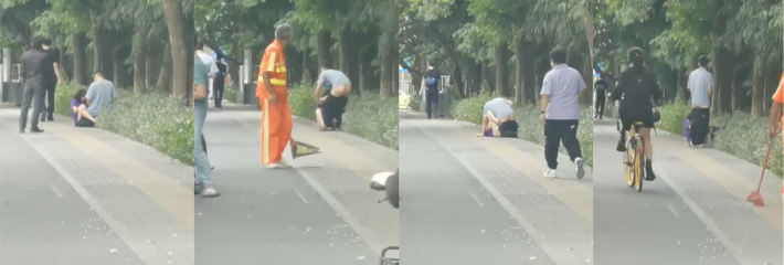 现在年轻人这么饥渴难耐了吗?光天化日下在马路上大胆做爱~这是嗑药磕嗨了吧