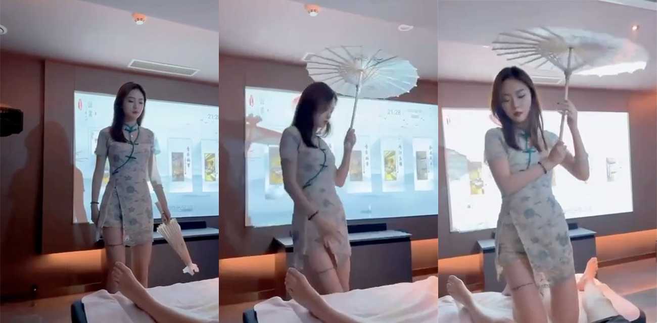 男人的极致享受 高颜值女技师 包厢内骚舞翩翩 哪个男人能抵抗得了?