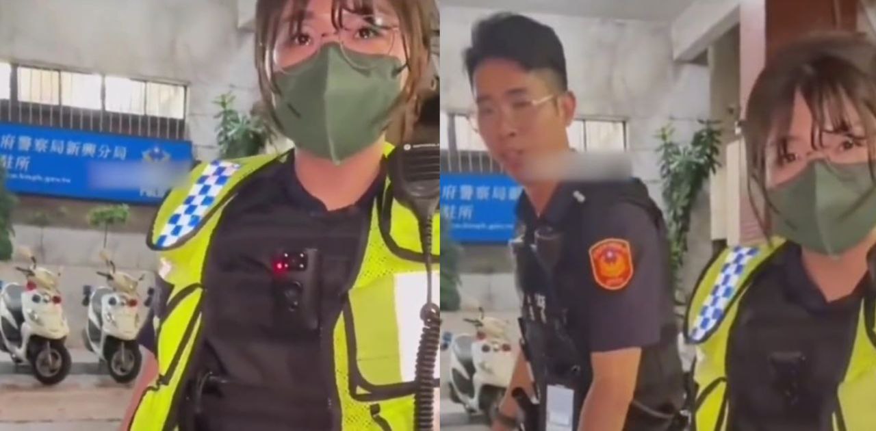 台湾高雄市台妹男模店疯狂消费没钱付账被警察带到派出所非要警察说:公主请下车!才肯下车