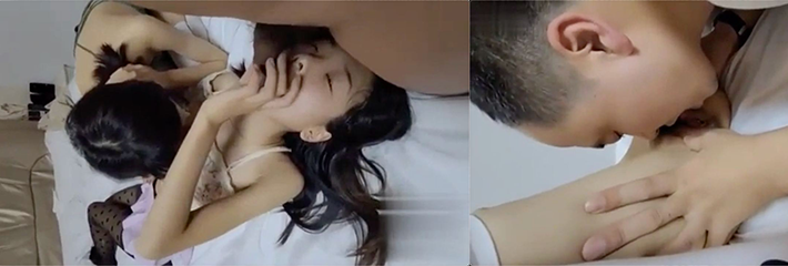 深圳的畜生父亲为满足其变态的性欲!让两个毛都没长齐的萝莉女儿穿上丝袜为其口爆!