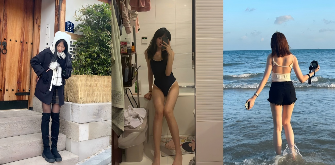 青岛小妹郑怡然私拍流出 清纯乖女跪在地上吃鸡 玩得这么野?