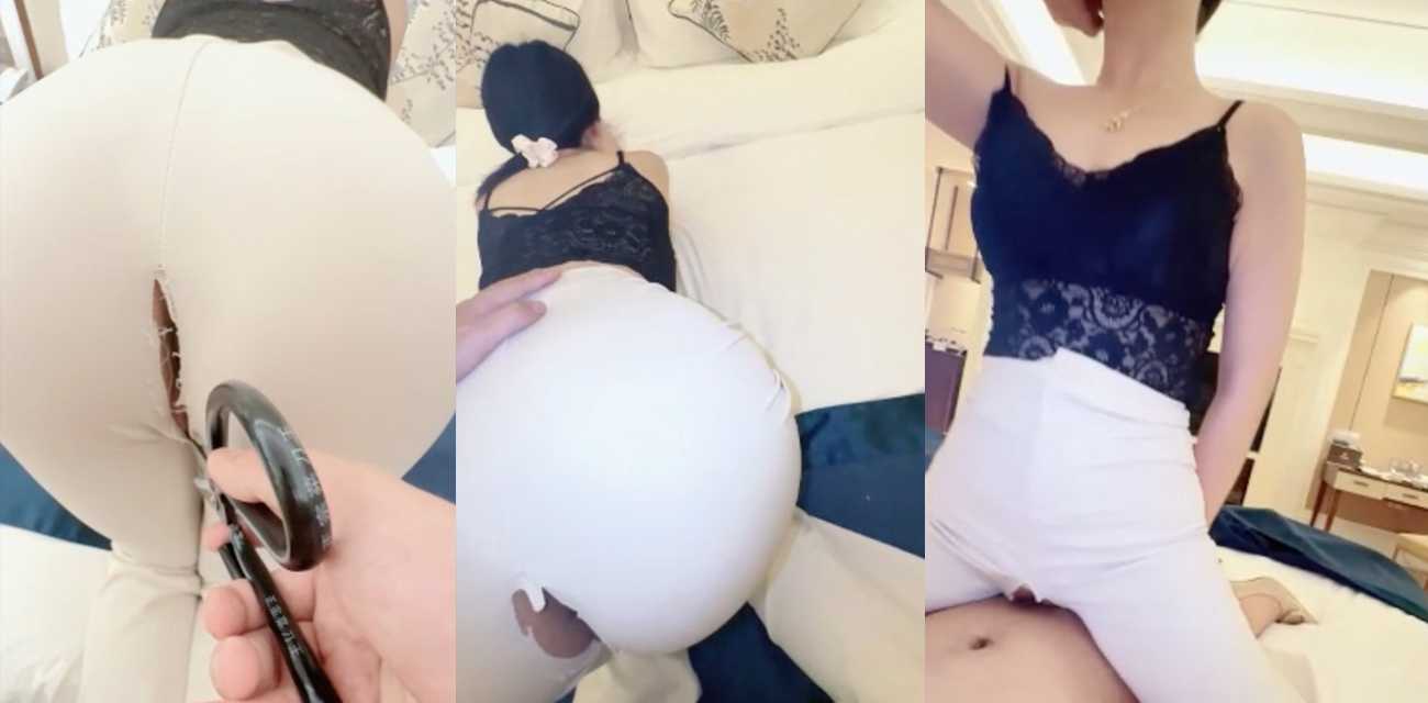 暴力剪烂气质姐姐新买的美臀喇叭裤 狂操一线天极品美鲍 绝世好逼出水量恐怖惊人!