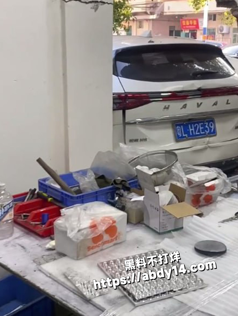 广东惠州,女司机 开车穿墙而过也是牛逼了2
