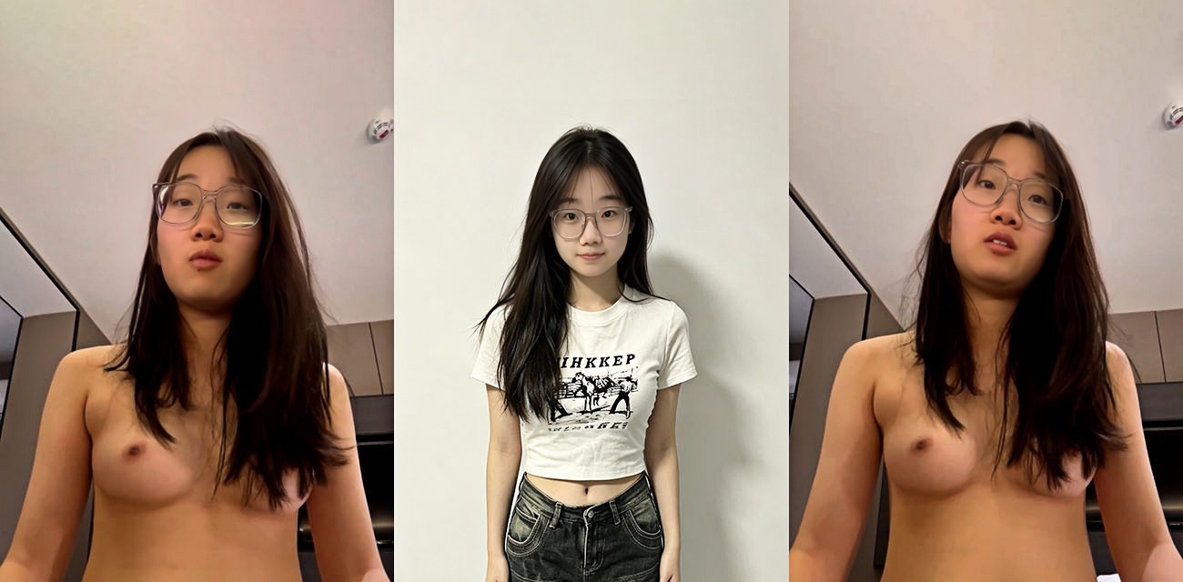 清纯大学生眼镜妹被渣男酒店调教成母狗 无套各种姿势猛操嫩穴