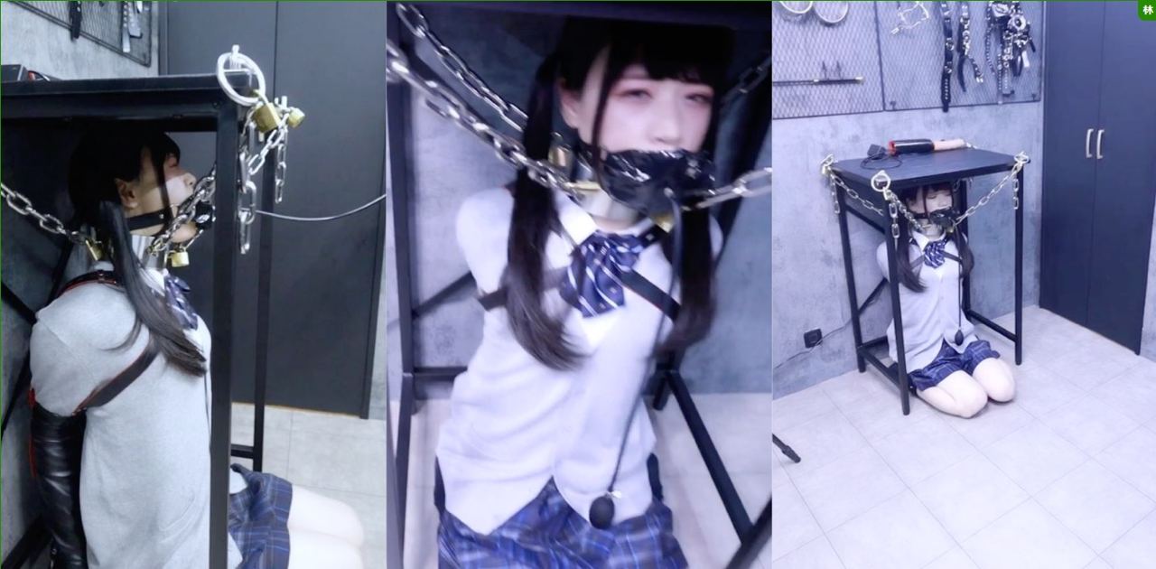 JK小妹被主人拘束到地下室里SM捆绑调教,小妹被玩的疲惫不堪!