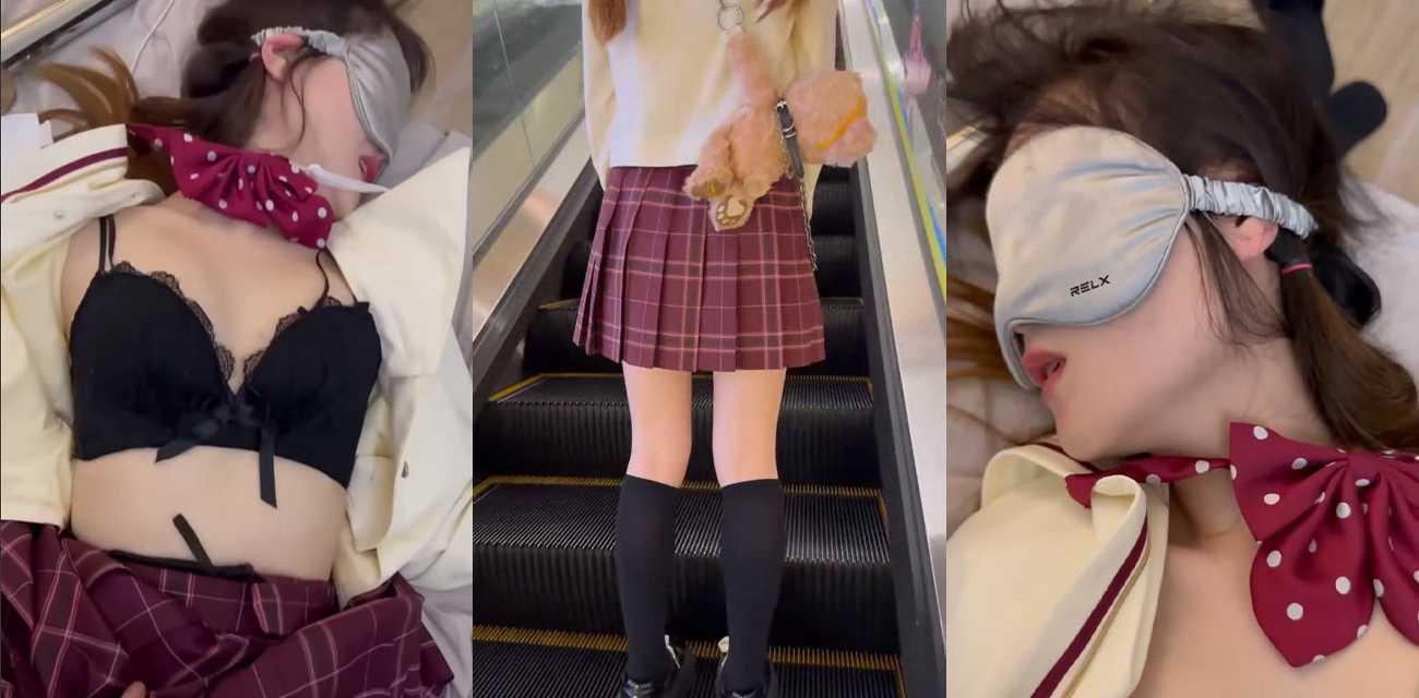 一个小熊双肩包拿下双马尾JK萝莉 极品高颜值美少女床上极度反差淫荡
