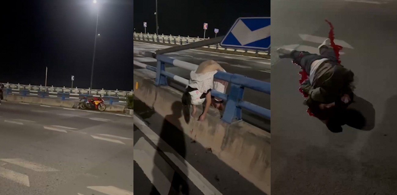 又是骑士出事了!重庆江北张雪500一下两个骑士飞升了 人都摔变形了