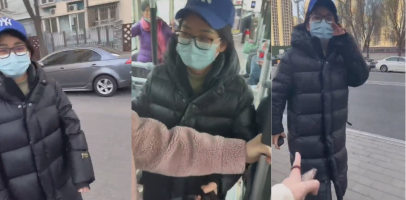 男人出门在外也要保护好自己哟!男子等公交车被一发春了的女子突然抱住一直喊你好帅 !