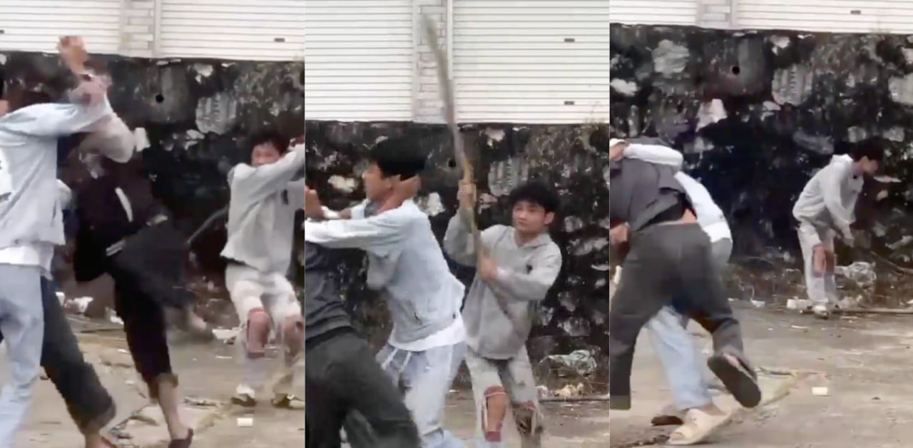 广东潮州高一学生再现霸凌,打架群殴样样不少!视频男子已被打倒在地浑身抽搐!