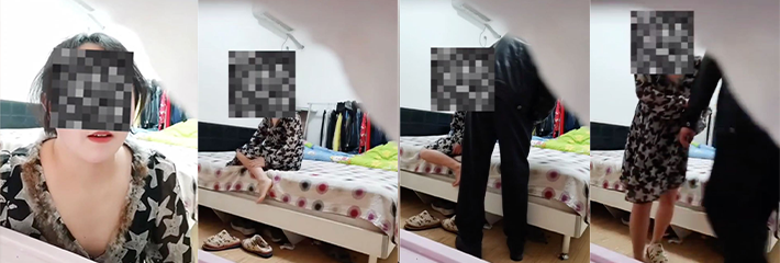 真实原创之儿媳趁着老公和婆婆外出之时主动勾引公公!穿着大尺度睡衣在公公面前搔首弄姿~