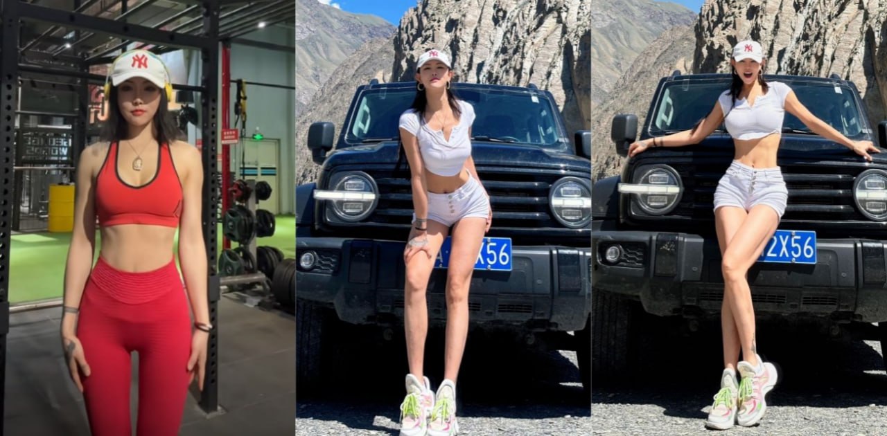 网红变网黄!抖音爱健身的模特网红 尹格格 居然在外网做福利姬网黄 貌似转型非常成功!