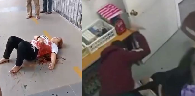 马来西亚诗巫25岁女子遭人潜入公司连刺多刀 当场身亡!现场视频传出!