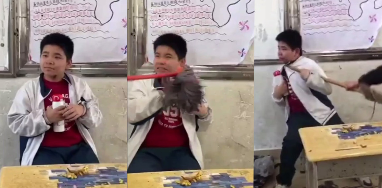 广东吴川市第三中学残疾学生被霸凌!多人围殴嘴塞异物逼着打飞机!学校第一时间删除视频保护施暴者!