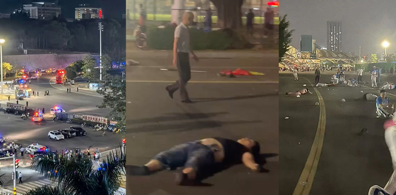 突发!珠海香洲体育中心又现报复社会 62岁驾驶员撞倒多名行人后带刀逃逸
