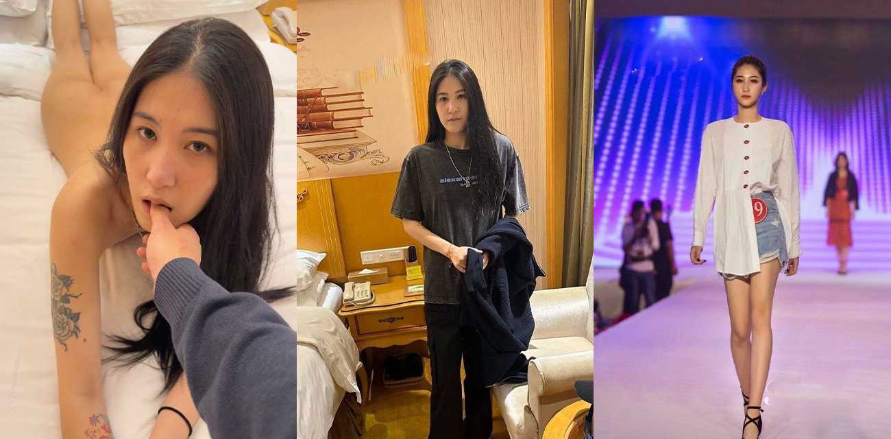 河北唐山纹身女模特被经纪公司领导潜规则 这么娇羞反应大还以为是个处女呢?