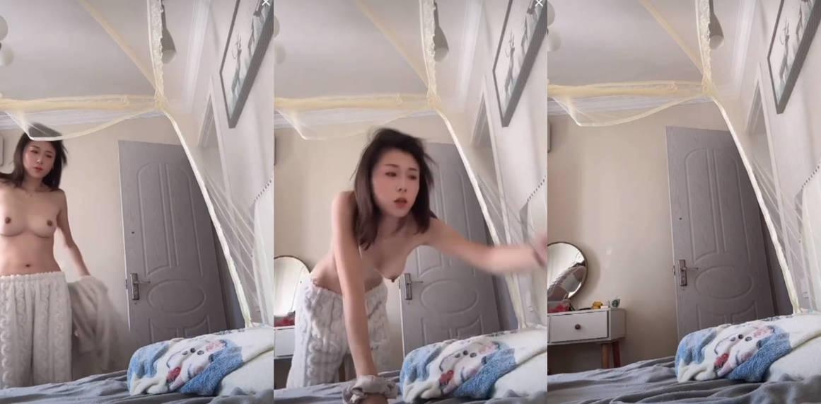 抖音 最近有点喜欢你 直播洗澡忘关摄像头 半裸换衣过程被录屏!