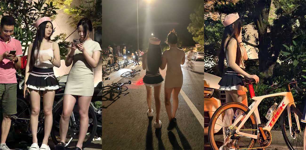 骑行爱好者双飞骚鸡 精准定位客户群体只为崔克车主打造性爱的完美服务!
