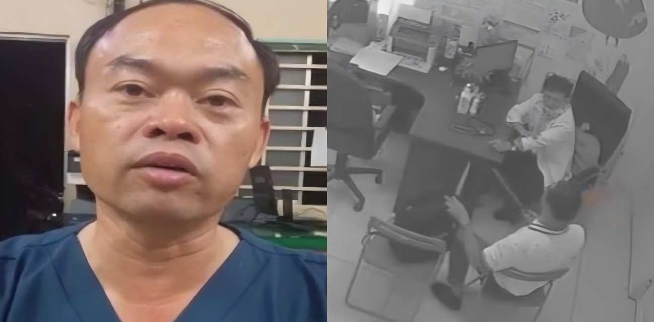 医院惊魂!医生掏双刀猛砍同事 血溅问诊室 另一医生神勇夺刀
