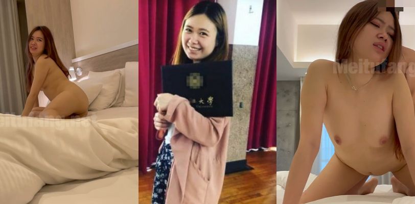 台湾23岁私立大学女生,实习刚入职场被大佬约炮!露脸颜射吞精连战两炮!