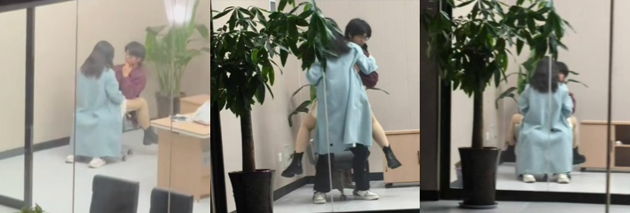 皖江工学院情侣 宿舍楼下活动室公开做爱 单向玻璃围观满员 大学生都这么疯狂了吗?