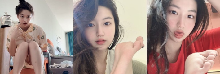 抖音高颜值清纯小网红 小佳甜心 收费门槛福利流出 超级粉嫩玉足 这是有多自信这双脚!