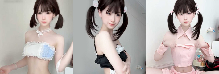 抖音白嫩网红 萌小栖 投资失败血本无归 顺应土豪心意执行自慰计划