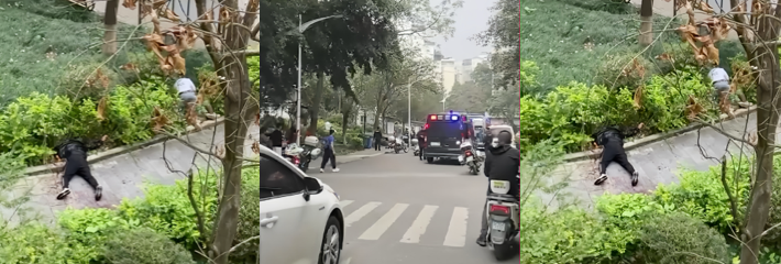南宁市翡翠园 突发严重持刀伤人事件 刀仔与伤者均受伤倒地 现场惊悚血腥不忍直视
