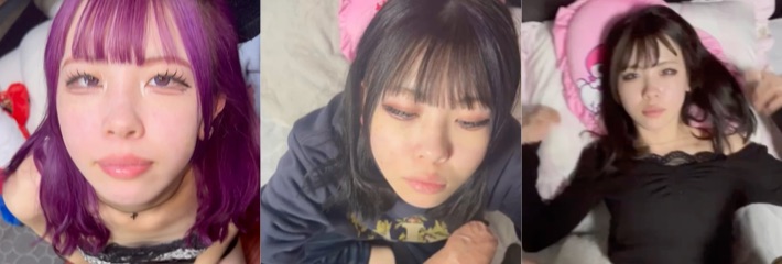 日本顶级烟熏妆精神小妹 私密激情视频流出 杀马特发型配母狗脸深喉榨精 反差风味操爽爆!