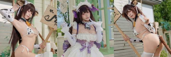 推特顶级福利姬 Yiko湿润兔 COS碧蓝航线樫野 最新写真流出 摇曳巨乳骚气十足