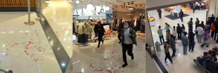 胖东来时代广场持刀伤人事件血腥实录，狂徒挥刀乱砍，受害者命悬一线，许昌商场惊现修罗场！