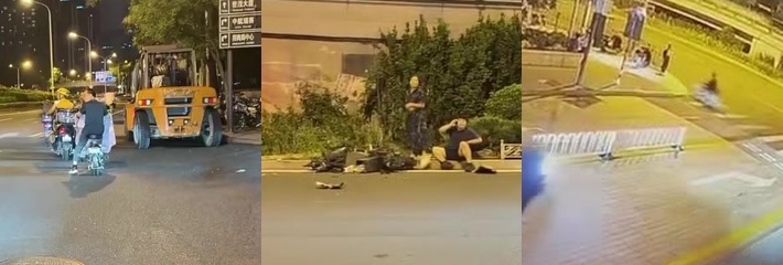 国贸桥路口发生重大车祸 比亚迪女司机逆行撞死情侣 珍爱生命远离马路杀手