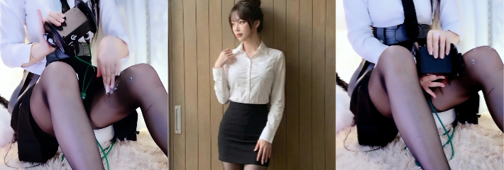 ASMR女主播 兰兰小苍 星见雅黑丝制服助眠 丝袜摩擦声极其抓耳