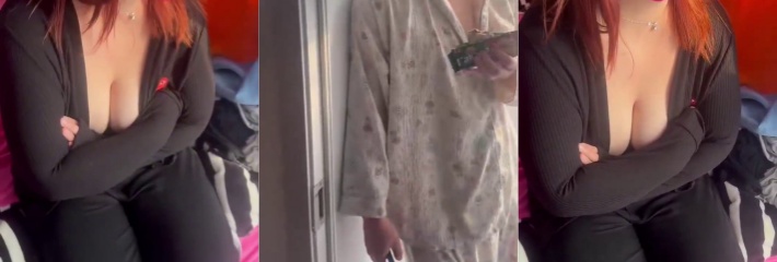 巨乳人妻出轨偷情 男子当场抓奸自戴绿帽 拍视频发微信群
