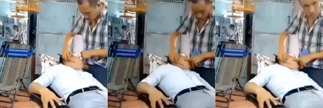 认真看认真学！等你以后当理发师的时候你会回来感谢小编的～理发都能享受口交！