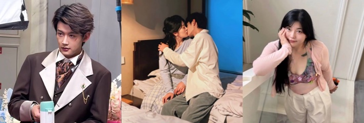 短剧男模 钟宇飞 接富婆 宗梦馨 定制60场吻戏 伸舌头吐口水屡试不爽 热搜全网炸锅