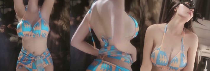 抖音巨乳御姐 辣条条sss 礼物定制比基尼热舞抖奶专属视角看得欲火焚身！
