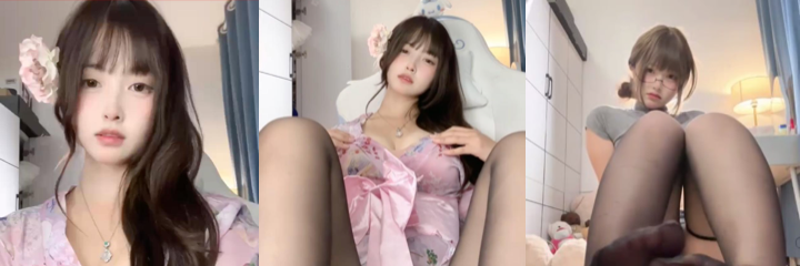 高颜值大学生反差眼镜少女丝足淫荡诱惑，狐狸精般媚眼勾魂，丝滑黑丝紧裹湿润玉足！