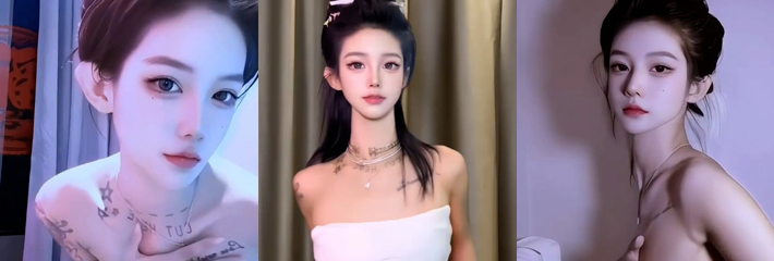 抖音网红 七七大魔王 诱人姿态展示骨感曲线 情趣内衣的自拍遭曝光