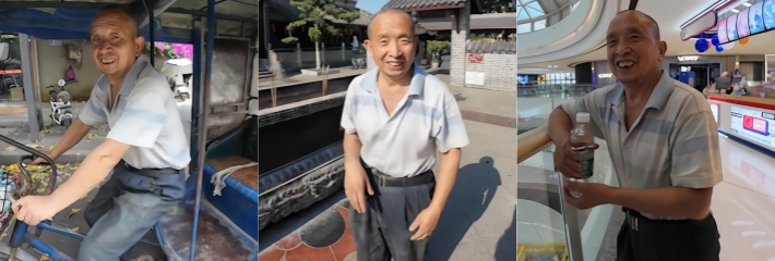 黑料正能量 抖音博主真实记录 暖心人物 人力三轮师傅老陈