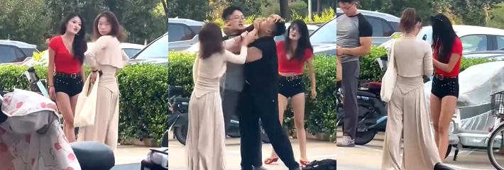 河北沧州肃宁抓小三事件 正主北京驱车3小时手撕小三 小三男友在场被绿又被打直接社死