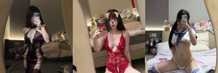 抖音5万粉网红 发呆小天才 高颜值辣妹 巨乳大长腿 金主定制擦边福利流出
