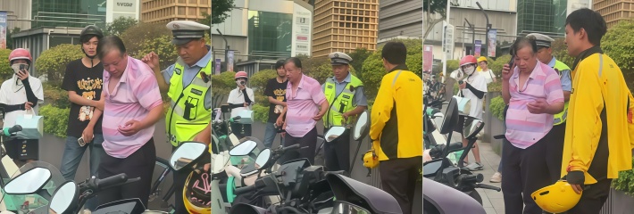 梦时代出租车司机 持刀砍外卖小哥 冲突事件现场吃瓜
