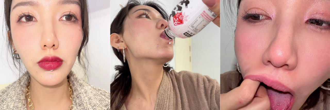 重口慎点！气质女神超清定制口腔检查～超完美的颜值和皮肤是真的相当诱人！