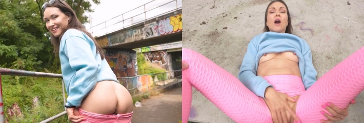 捷克街头搭讪 意外发现外面有一位美丽的少妇路过！全射进人家少妇的嘴里